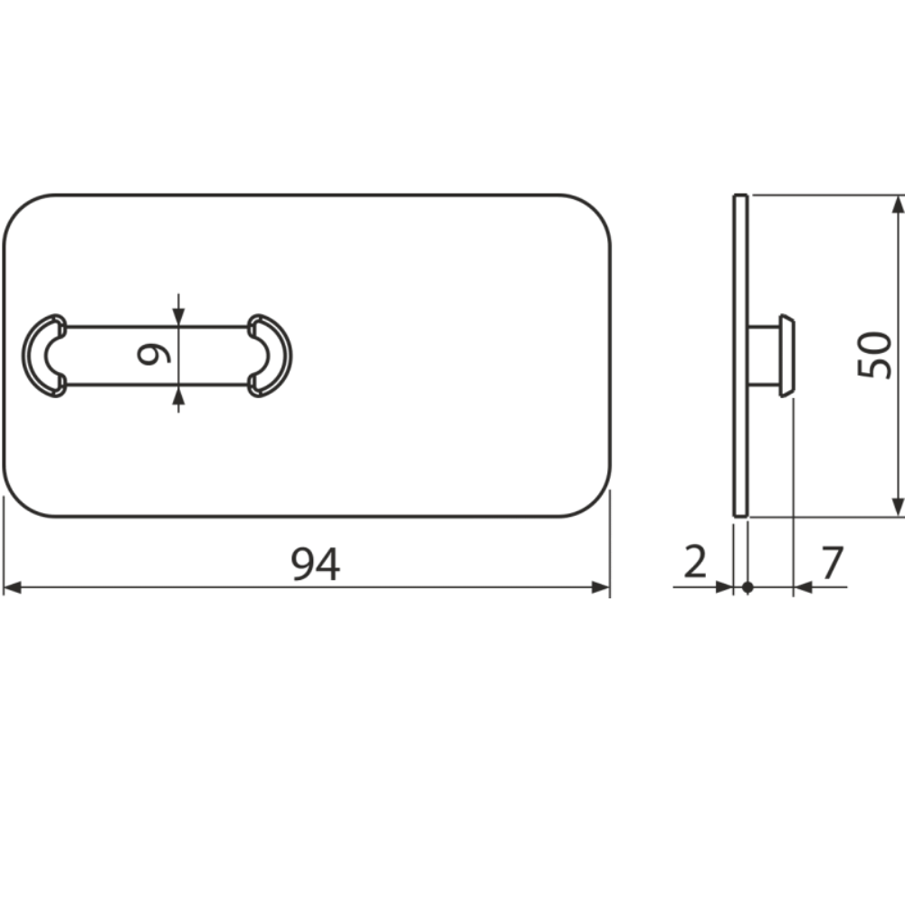 Подложка крепления Alcadrain AlcaSystem Черный AS-P003 2 Подложка крепления Alcadrain AlcaSystem Черный AS-P003 — изображение 2