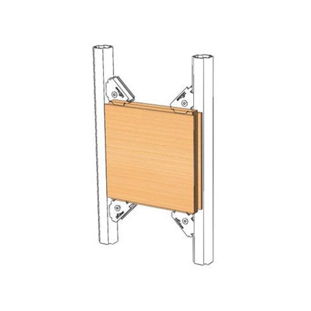 Монтажная пластина ХОМмет Xprofil для крепления дополнительных элементов ХОММЕТ1000200 1 Монтажная пластина ХОМмет Xprofil для крепления дополнительных элементов ХОММЕТ1000200